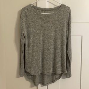 Lounge long sleeve shirt; gray